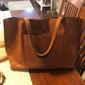 Urban Outfitters Reversible Vegan Leather Tote